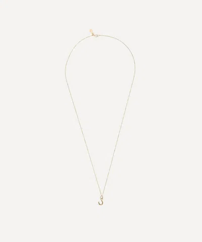 PYRRHA PYRRHA 14CT GOLD HORSESHOE CHARM PENDANT NECKLACE