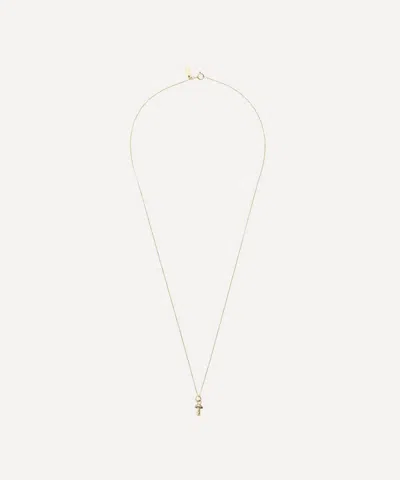 PYRRHA PYRRHA 14CT GOLD MUSHROOM CHARM PENDANT NECKLACE