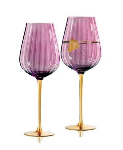 QUALIA GLASS POSH ALL PURPOSE WINE GLASSES, SET OF 2