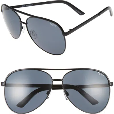 QUAY QUAY AUSTRALIA VIVIENNE 64MM AVIATOR SUNGLASSES