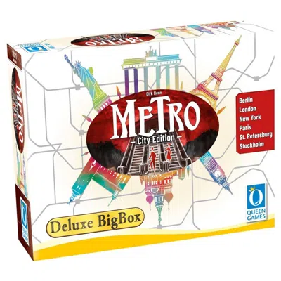 QUEEN GAMES METRO DELUXE BIG BOX PLUS ACRYLIC TILES BOARD GAME