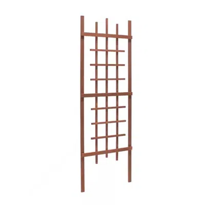 QUIKFURN 72-INCH MODERN WOODEN GARDEN TRELLIS IN BROWN WALNUT FINISH