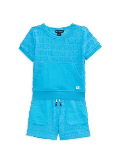 QUIKSILVER BABY'S 2-PIECE MONOGRAM T-SHIRT & SHORTS SET