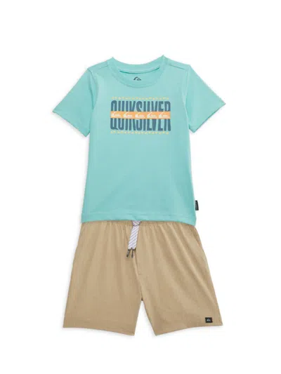 QUIKSILVER BABY BOY'S & LITTLE BOY'S 2-PIECE T-SHIRT & SHORTS SET