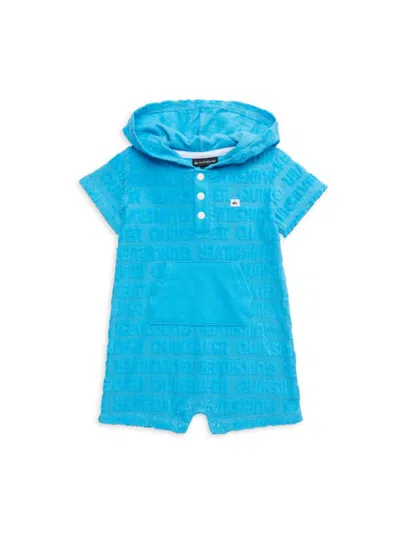QUIKSILVER BABY BOY'S MONOGRAM HOODED ROMPER