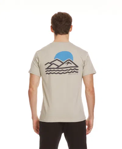 QUIKSILVER MEN'S BLUE LINES SHORT SLEEVE TEE