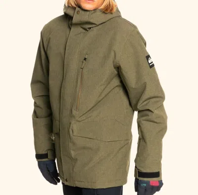 QUIKSILVER QUIKSILVER MEN'S MISSION SOLID SNOW JACKET - CQW0 - LARGE -