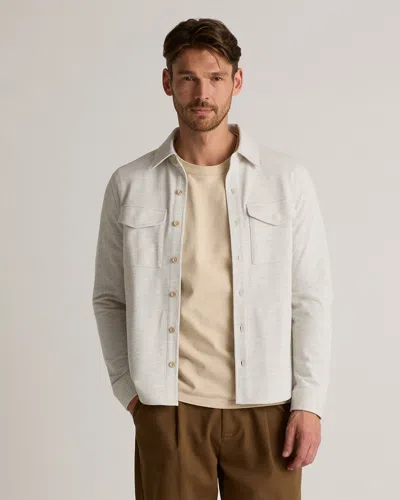 QUINCE MEN'S COTTON PIQUE KNIT OVERSHIRT