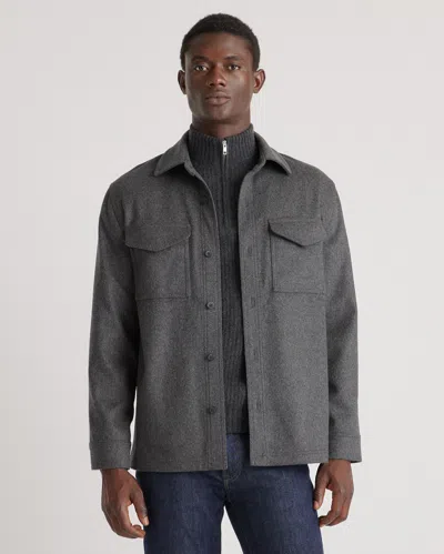 QUINCE MEN'S ITALIAN WOOL OVERSHIRT