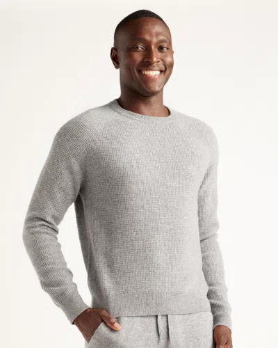 QUINCE MEN'S MONGOLIAN CASHMERE WAFFLE SWEATSHIRT