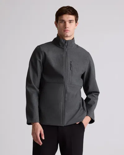 QUINCE MEN'S SOFTSHELL FLEECE-LINED FULL-ZIP JACKET
