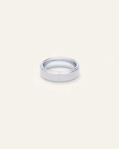 QUINCE MEN'S TUNGSTEN CARBIDE BRUSHED STEP EDGE BAND RINGS