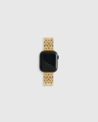 QUINCE STAINLESS STEEL & PAVE BRACELET APPLE WATCH BAND