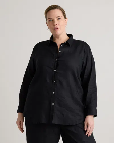 QUINCE WOMEN'S 100% EUROPEAN LINEN LONG SLEEVE SHIRT