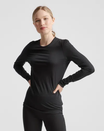QUINCE WOMEN'S 100% MERINO WOOL ALL-SEASON LONG SLEEVE BASE LAYER