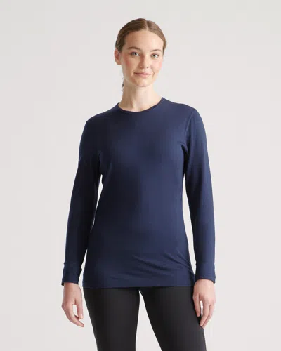 QUINCE WOMEN'S 100% MERINO WOOL ALL-SEASON LONG SLEEVE BASE LAYER