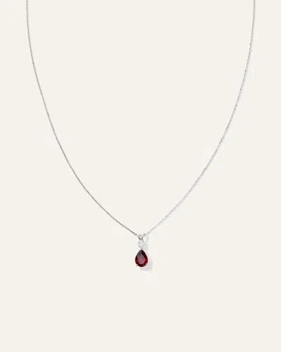 QUINCE WOMEN'S 14K GOLD DIAMOND & SEMI-PRECIOUS GEMSTONE DROP NECKLACE