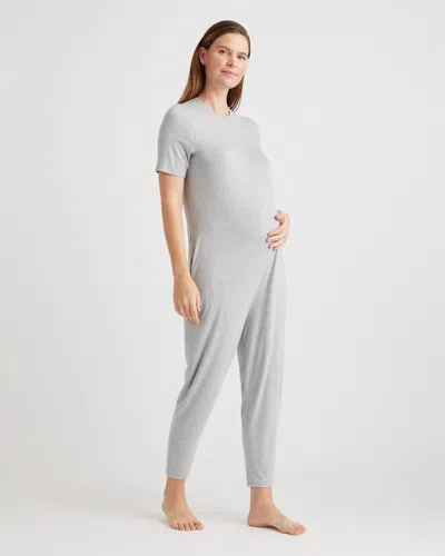 QUINCE WOMEN'S BAMBOO JERSEY MATERNITY EVERYDAY JUMPSUIT