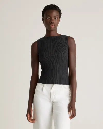 QUINCE WOMEN'S COTTON CASHMERE RIBBED TANK TOP