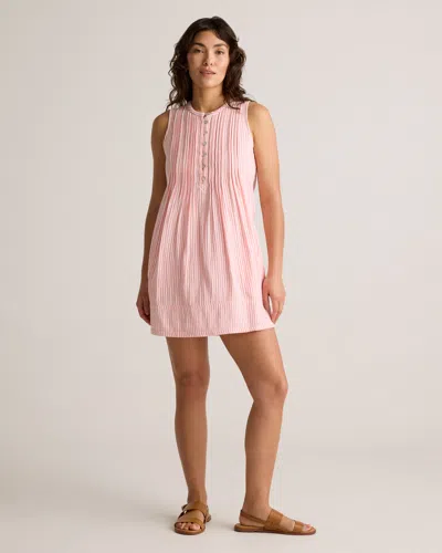 QUINCE WOMEN'S GAUZE SLEEVELESS SWING DRESS