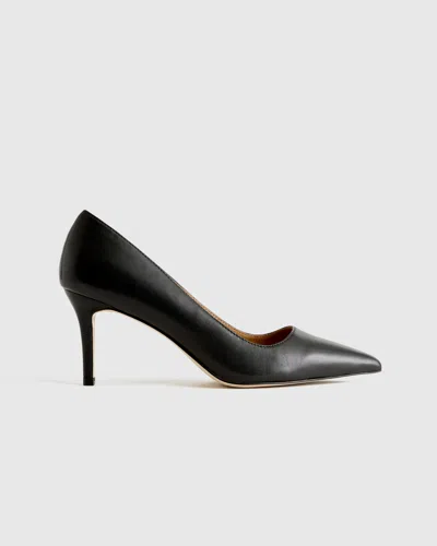 QUINCE WOMEN'S ITALIAN LEATHER 75MM POINTY TOE PUMP