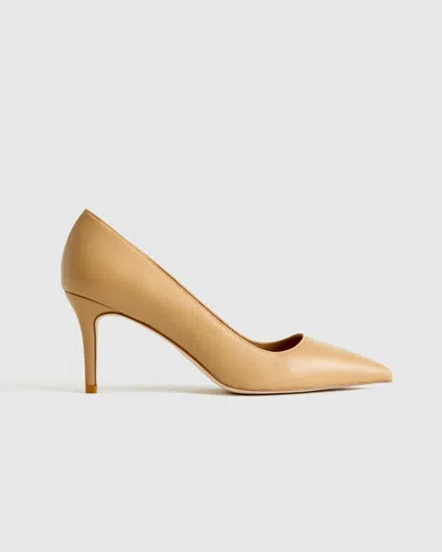 QUINCE WOMEN'S ITALIAN LEATHER 75MM POINTY TOE PUMP