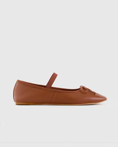 QUINCE WOMEN'S ITALIAN LEATHER MARY-JANE BALLET FLAT