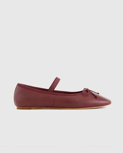 QUINCE WOMEN'S ITALIAN LEATHER MARY-JANE BALLET FLAT