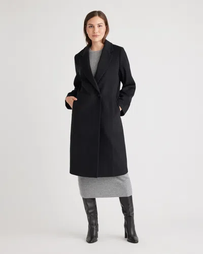 QUINCE WOMEN'S ITALIAN WOOL CLASSIC SINGLE-BREASTED COAT