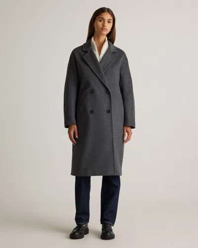 QUINCE WOMEN'S ITALIAN WOOL DOUBLE-BREASTED SLOUCH COAT
