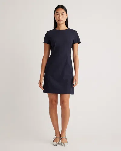 QUINCE WOMEN'S ITALIAN WOOL SHORT SLEEVE DRESS