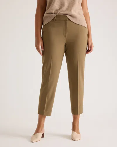QUINCE WOMEN'S ITALIAN WOOL SLIM LEG ANKLE PANTS