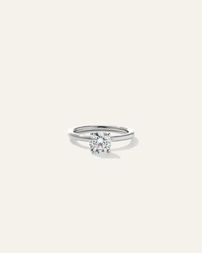 QUINCE WOMEN'S LAB GROWN DIAMOND ROUND PETITE HIDDEN HALO ENGAGEMENT RING