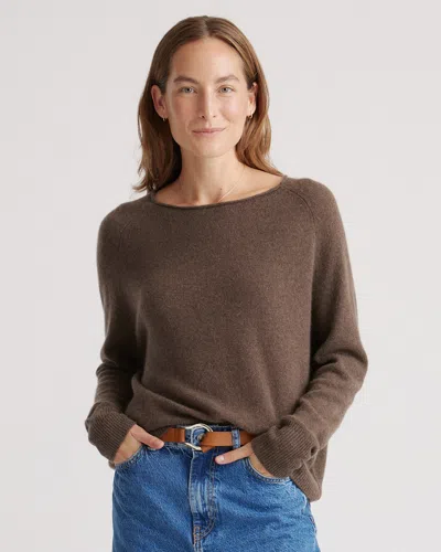 QUINCE WOMEN'S LIGHTWEIGHT MONGOLIAN CASHMERE BOATNECK SWEATER