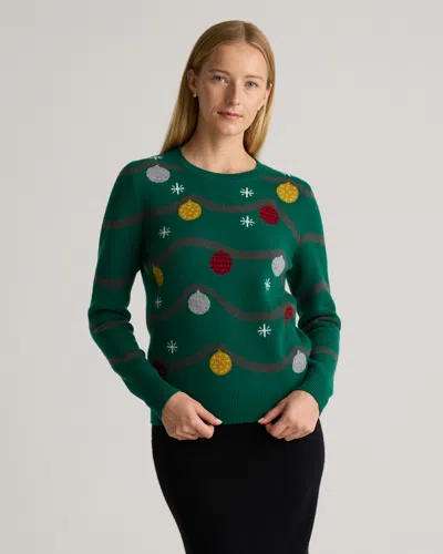 QUINCE WOMEN'S MONGOLIAN CASHMERE CHRISTMAS SWEATER