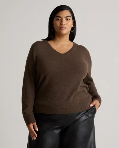 QUINCE WOMEN'S MONGOLIAN CASHMERE V-NECK SWEATER