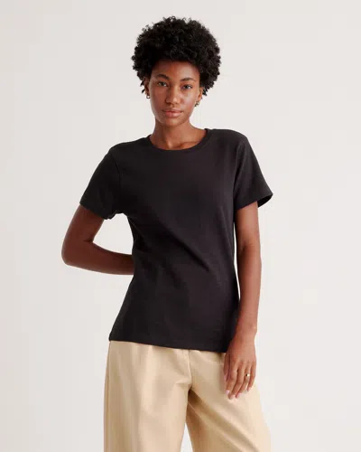 QUINCE WOMEN'S SLUB CREWNECK T-SHIRT
