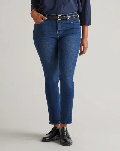 QUINCE WOMEN'S LUNA STRETCH SLIM STRAIGHT JEANS