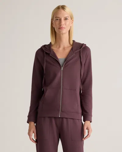 QUINCE WOMEN'S SUPERSOFT FLEECE ZIP UP HOODIE