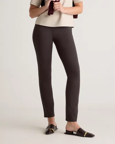 QUINCE WOMEN'S ULTRA-STRETCH PONTE STRAIGHT LEG PANTS