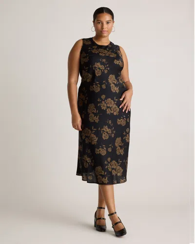 QUINCE WOMEN'S WASHABLE STRETCH SILK TANK TOP MIDI DRESS