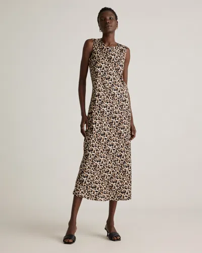 QUINCE WOMEN'S WASHABLE STRETCH SILK TANK TOP MIDI DRESS
