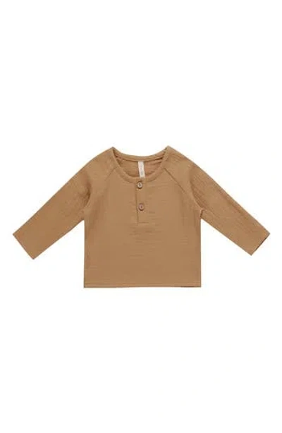 QUINCY MAE QUINCY MAE ZION ORGANIC COTTON HENLEY T-SHIRT