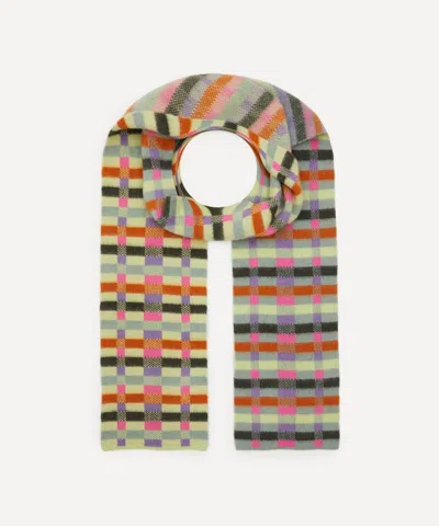 QUINTON CHADWICK QUINTON CHADWICK WOMEN'S BRUSHED WOOL INTARSIA SCARF