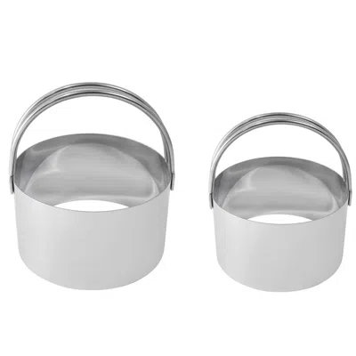 R & M INTERNATIONAL R & M BISCUIT CUTTER SET, 2.75 INCH & 3.25 INCH, STAINLESS STEEL