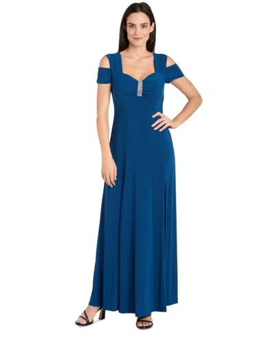 R & M RICHARDS COLD-SHOULDER GOWN