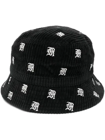 R13 ALL-OVER EMBROIDERED-LOGO BUCKET HAT