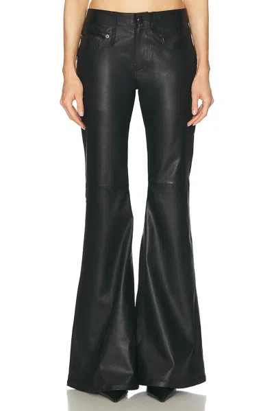 R13 BOY FLARE LEATHER PANT