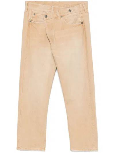 R13 CROSSOVER STRAIGHT-LEG JEANS