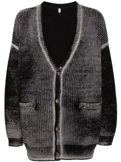 R13 FADED-EFFECT CARDIGAN